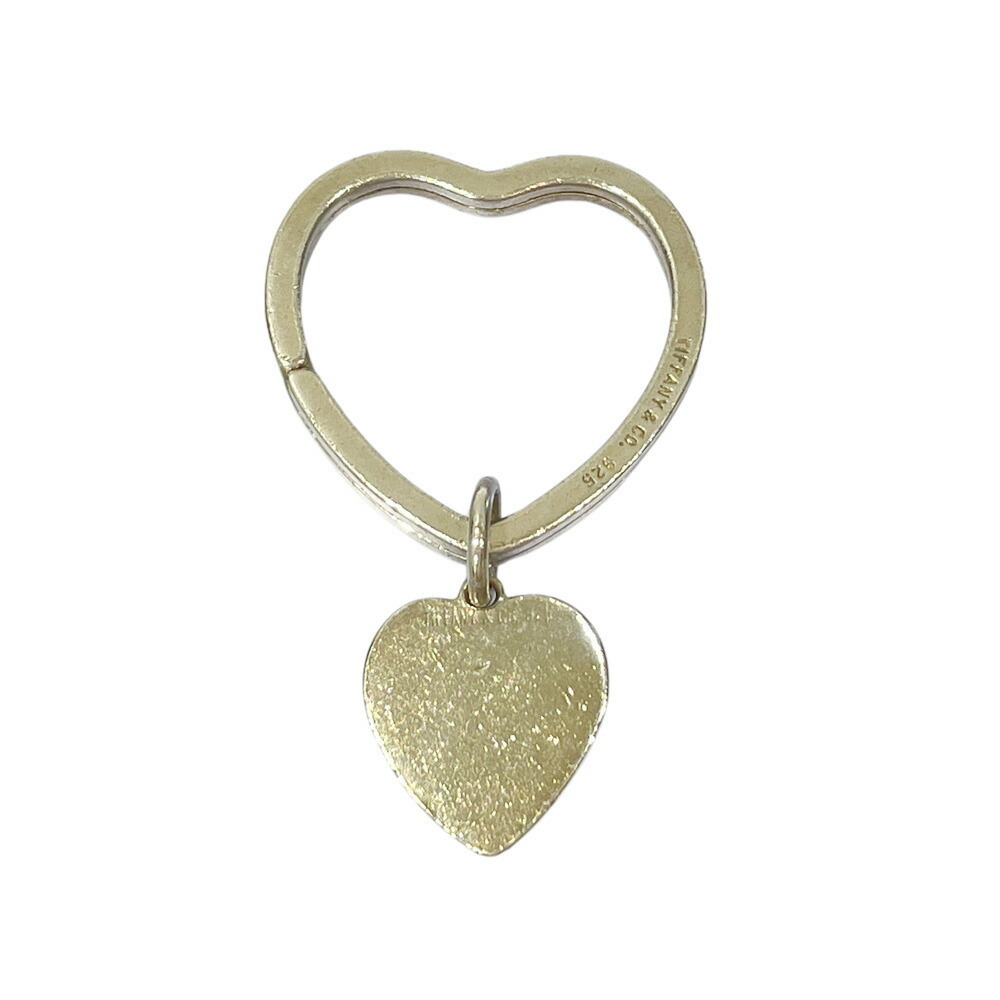 Tiffany Heart Key Key Ring Silver